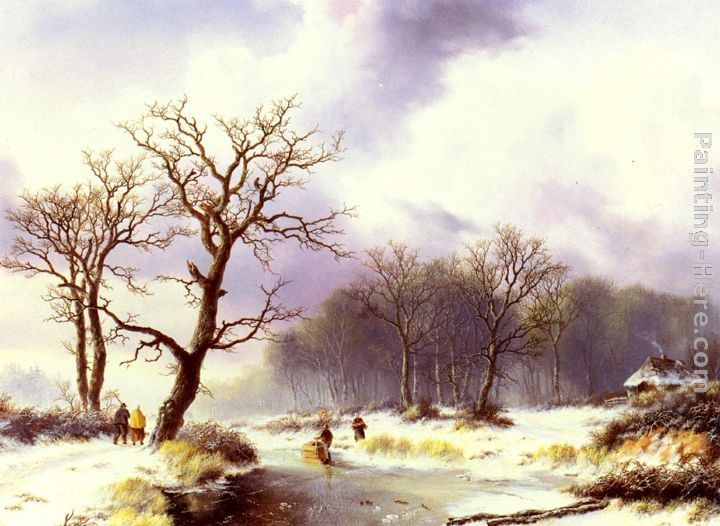 Willem Bodemann A Winter Landscape